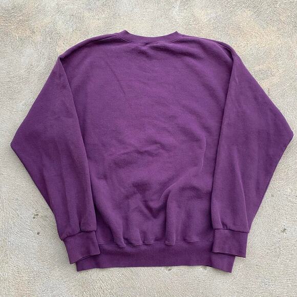 Vintage Cheetah Purple Crewneck Sweatshirt - Picture 3 of 4